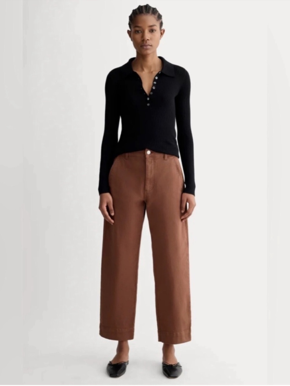 New Everlane THE UTILITY STRAIGHT-LEG PANT in Rosewood Size 4